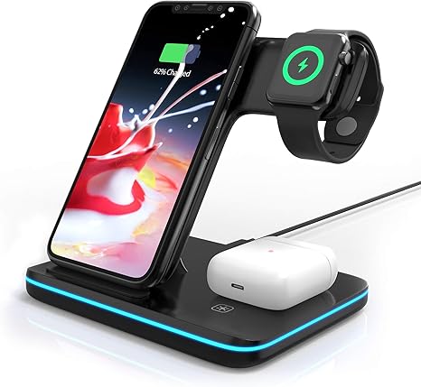 Magnetic 3-In-1 Wireless Charging Dock